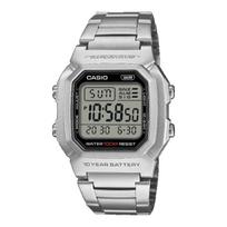Casio Vyriškas nerūdijančio plieno 100M atsparus vandeniui žadintuvo kvarcinis laikrodis W-800HD-1AV juoda