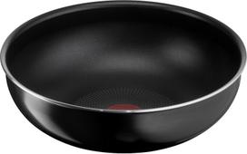 Tefal Puodas su nuimama gilia keptuve dujinei viryklei, be toksinių medžiagų, tokių kaip Neo Hard Titanium Intense Wok Black L43877, Wok su rankena maišymui, 26 cm, Wok, juoda