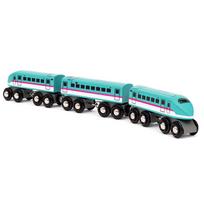 BRIO World Geležinkelio serija Shinkansen E5 serija Hayabusa Elektrinis 36086 metai ir (Medinis transporto priemonė, Transporto priemonė, Lokomotyvas) (3 aukštyn) black