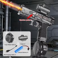 Electric Water Guns For Adults Powerful Squirt Automatic Water Suction Water Blasters Summer Outdoor Beach Toy For Boys Kid Gift black