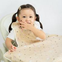 Hans Pumpkin self-feeding baby food bib tank top sleeveless Merry Lamb Beige, Merry Lamb Beige, 1 piece, 1 piece beige