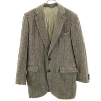 HARRIS TWEED 70s 80s Center Vent Vintage Herringbone tailored jacket Men's Used gray