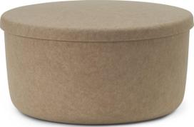 Normann Copenhagen Pufas - daiktadėžė Hide smėlio spalvos 72 cm