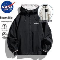 NASA MARVEL Men's Spring/Autumn Hooded Jacket XL black