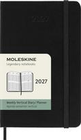 Moleskine Kietu viršelio savaitinis koloninis kalendorius Moleskine 2027 12M P, juodas