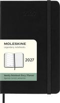 Moleskine Savaitinis kalendorius su užrašų knygele kietais viršeliais Moleskine 2027 12M P, juodas