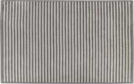 Cawo Vonios kilimėlis Two-Tone Stripes 50 x 80 cm, skalūno spalvos