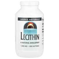 Source Naturals, Lecithin, 1,200 mg, 200 softgels