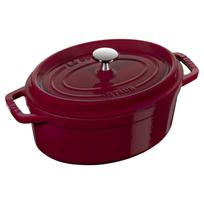 Staub dviejų rankenų puodas Pico Cocotte apvalus 23 cm tinkamas naudoti orkaitėje Bordo brown
