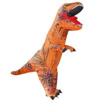 Pripučiamas tiranozauro kostiumas suaugusiems ir vaikams – dinozauro kostiumas Child 120-150cm orange