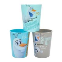 Lilfang Frozen 2 Frozen Olaf Cups, Mixed Colors, 3 Pieces blue