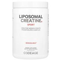 Codeage, Liposomal Creatine Sport, Phospholipid Complex Monohydrate Powder, Unflavored, 5,000 mg, 1 lb (455 g)