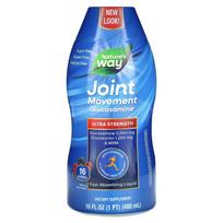 Nature's Way, Sąnarių treniruotėms Gliukozaminas, Ypač stiprus, Uogų skonio, 16 fl oz (480 ml)