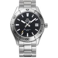 Orient Vyrų TRN-AC0Q01B (Vyrų metalo juosta SPORTS Diver Design Orient Mako 40) Apvalus laikrodis sidabrinis