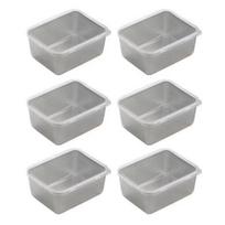 1/2/3/4/5/6/8 vnt. Maisto laikymo indų rinkinys Pietų dėžutė Nerūdijančio plieno Sukraunami Užkandžių indai 6pcs gray