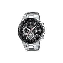 Casio EDIFICE Madingas Vandeniui atsparus Kvarcinis Mechanizmas Nerūdijančio Plieno Apyrankė Japonų ir Korėjiečių Laikrodis Vyriškas Laikrodis Juodas Ciferblatas EFR-554D-1A juoda