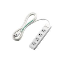 ELECOM maitinimo čiaupas 3 kontaktai 4 prievadai 2,5 m baltas T-T1A-3425WH balta