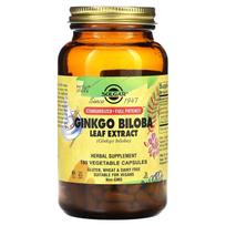 Solgar, Ginkgo Biloba Leaf Extract, 180 Vegetarian Capsules