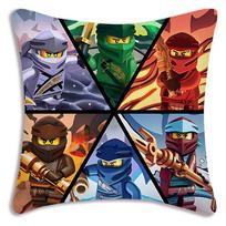 Šaunus žaidimas Ninjago pagalvių užvalkalai Animacinis sofa Dekoratyvinis namai Dvipusis spausdinimas Trumpas pliušas Mielas pagalvės užvalkalas 40cmx40cm