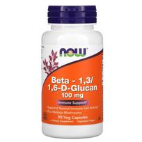 NOW Foods, Beta-1,3/1,6-D-Glucan, 100 mg, 90 Veggie Capsules