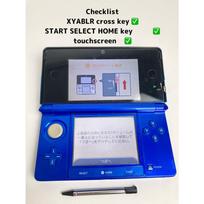 Nintendo 3DS CTR-001 Kobalto mėlynas su rašikliu konsolės veikimo patikrinimas! Patvirtintas paleidimas Stylus