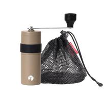 CAPTAIN STAG Made in Japan Coffee Mill Ceramic Blade Handy Type S Size 18-8 Stainless Steel Mesh Case Included Khaki UW-3548 black
