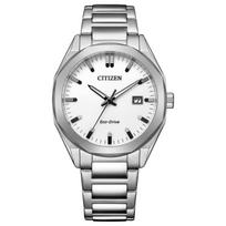 Laikrodis „Citizen Collection“ fotovoltinis vandeniui atsparus aštuoniakampis baltas paprastas sidabrinis [Citizen] Eco-Drive BM7620-83A vyriškas sidabras