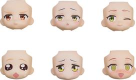Good Smile Company SMILE Nendoroid More Anime Pakeičiamų veido išraiškų pasirinkimas Plastikinė dažyta užbaigta prekybinė figūrėlė Dėžutė iš 6 (GERA KOMPANIJA)  Bocchi beige