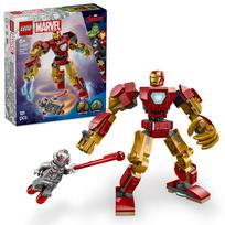 LEGO Marvel Geležinis žmogus Mechas vs. Ultron Konstruktorius Švietėjiškas678Marvel Prekės Figūrėlė 76307 gray