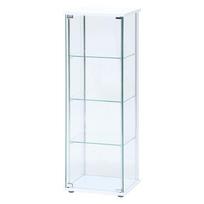Fuji Boeki Collection Figure 4 x x 120cm Full Assembly Low 97341 Case, Case, Tiers, 42.5cm (W) 36.5cm (D) (H), White, Glass, Required, Type, balta