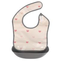 Nordico infant waterproof Kinder bib, pink fox, 1 piece, please select.:11_Nordico Kinder bib_pink fox white