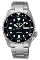 Seiko Automatinis Juodas SRPK29K1 Vyriškas Kompaktiškas Laikrodis sidabras