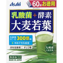 Asahi Lactobacillus + Fermentai Miežių žolė 60 pakelių Žaliosios sultys / Chlorofilas Mieliai 1 set