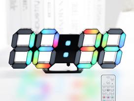 KOSUMOSU ACD-215C RGB LED Sieninis Laikrodis 15 colių black
