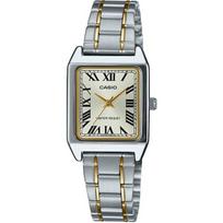 CASIO Standard Quartz Women's Watch LTP-V007SG-9B Silver & Gold Metal Band white