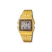CASIO Men YOUTH Watch A500WGA-9DF Gold Strap brown