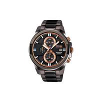 Casio EDIFICE trendy waterproof quartz movement stainless steel strap Japanese and Korean watch 54.5mm46.6mm12.8mm men's watch black EFR-543RBM-1A juoda