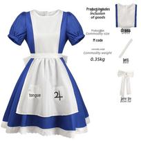 Alice Madness grįžta Helovino tarnaitės Cosplay kostiumas M white
