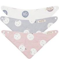 Dream Tofu Molangmolang 3-piece scarf bib set for all seasons, korean baby products white