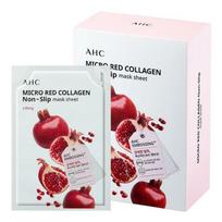 AHC Micro Red Collagen Non-Slip Mask Sheet 10 Sheets brown