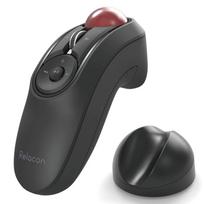 ELECOM Trackball pelė, patogaus tipo, Relacon, su medijos valdymo mygtuku, su stovu, tyli, Bluetooth, juoda, M-RT1BRXBK juoda