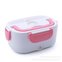 Įkraunama nešiojama elektrinė priešpiečių dėžutė namams ir automobiliui – izoliuota ir šildoma pink. US standard 110V plastic liner rožinė