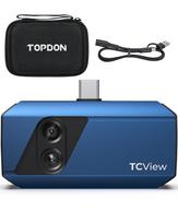 TOPDON TC001 Plus Termovizorius 512 x 384 Super Rezoliucijai 100W matomos šviesos 256 x 192 IR Dvigubo Lęšio Termovizorius PC, suderinamas su