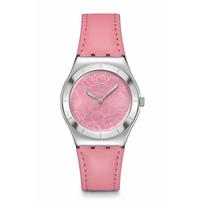 Rankinis laikrodis IRONY MEDIUM PINK PETAL PROMISE YLS234 Rožinis [Swatch] Moteriškas rožinė