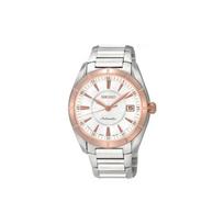 SEIKO Presage 100m Water Resistant Automatic Mechanical Movement Stainless Steel Strap Watch SRP106J1 Silver Strap white