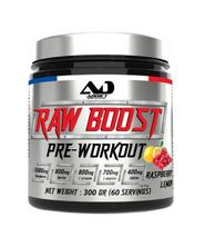 Addict Sport Nutrition Raw Boost Pre-Workout, Raspberry Lemon - 300 gramų