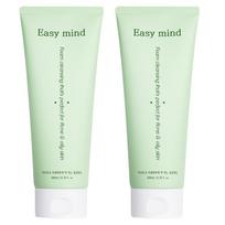 EasyMind Salicylic Acid Acne Pore Baja Acne Mild Alkaline Foam Cleansing 200ml Large Capacity, 2 Pieces white
