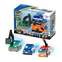 Smart Tayo Special Mini Car 3 dalių rinkinys, korėjietiški žaislai gray