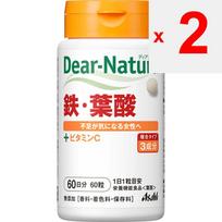 Asahi Dear-Natura Iron & Folic Acid 60 capsules Iron preparations Minerals Iron preparations 2 set