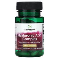 Swanson, hialurono rūgšties kompleksas, 166 mg, 60 kapsulių